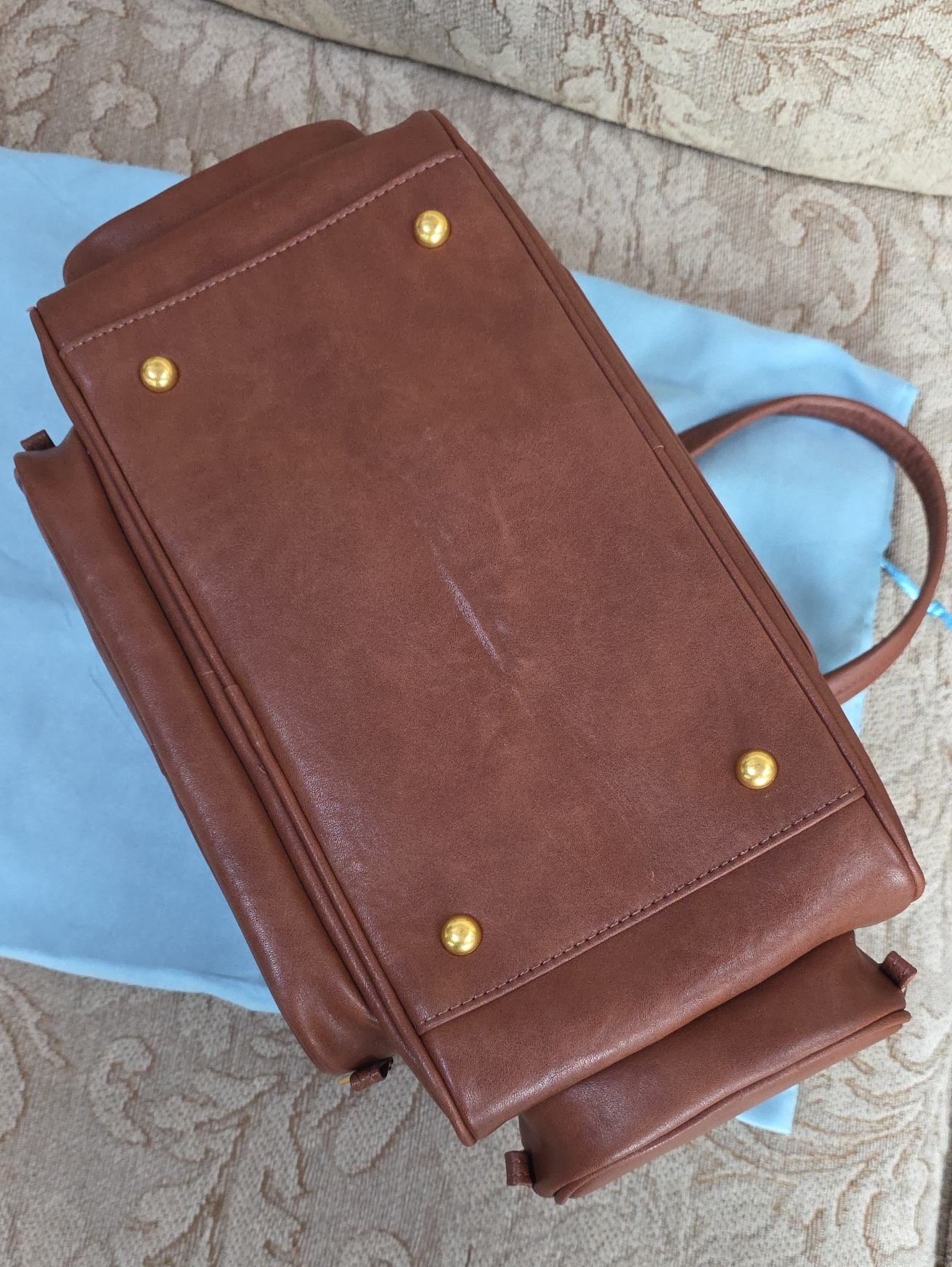 Tiffany & Fred Paris Large Leather Satchel, Nwt — image 6 of 8